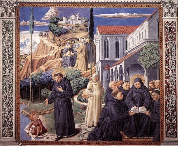 Benozzo di Lese di Sandro Gozzoli Scenes from the Life of St Francis (Scene 12, south wall)
